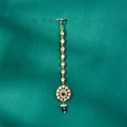 Kundan Pearl Tikka With Gold Plating