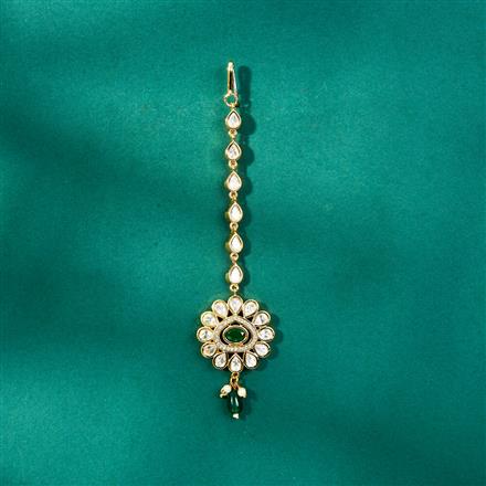 Kundan Pearl Tikka With Gold Plating