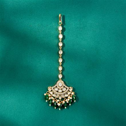 Kundan Moti Tikka With Gold Plating
