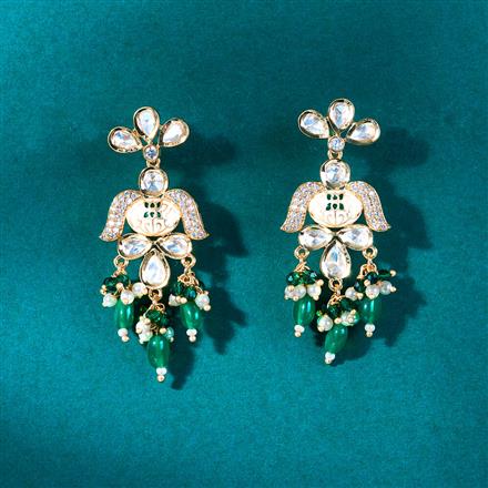 Kundan Meenakari Earring With Gold Plating