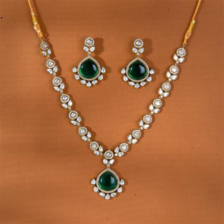 Kundan Classic Necklace With Matte Gold Plating