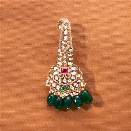 Kundan Pearl Kalangi With Gold Plating