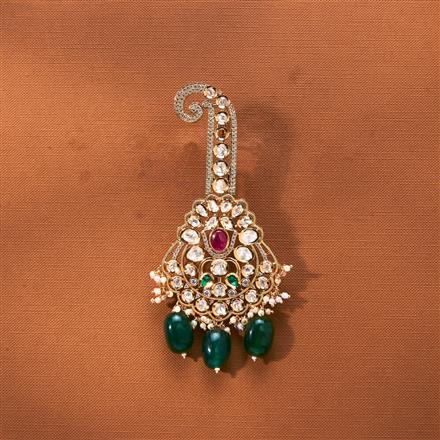 Kundan Pearl Kalangi With Gold Plating