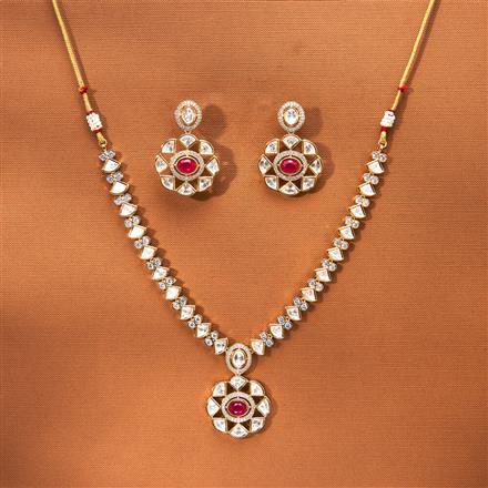 Kundan Classic Necklace Set With Gold Plating