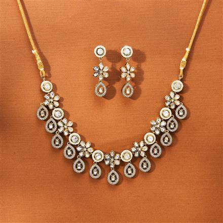 Kundan Classic Necklace With Mehndi Plating