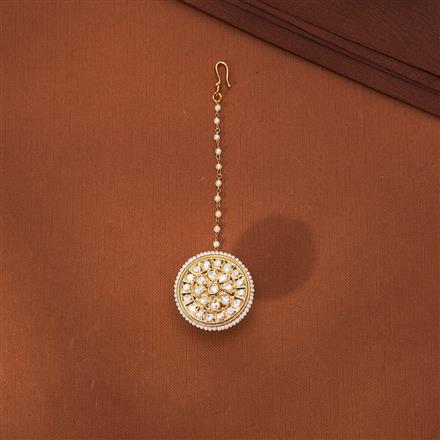 Kundan Classic Bore With Gold Plating