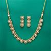 Kundan Classic Necklace Set With Mehndi Plating