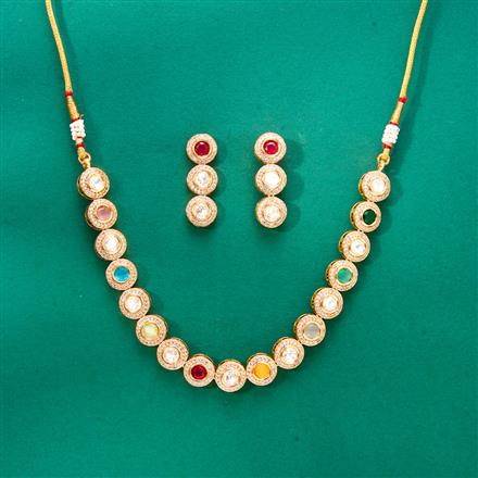 Kundan Classic Necklace Set With Gold Plating