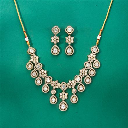 Kundan Classic Necklace With Mehndi Plating Plating
