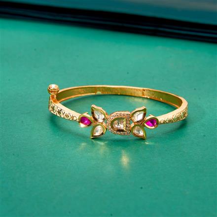 Kundan Meenakari Kada With Gold Plating