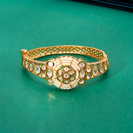 Kundan Classic Kada With Gold Plating