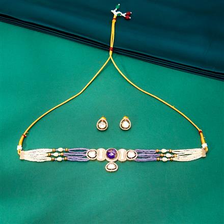 Kundan Choker Necklace With Gold Plating