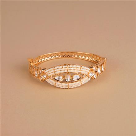 Kundan Classic Kada With Gold Plating