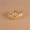 Kundan Mother Of Pearl Kada With Gold Plating