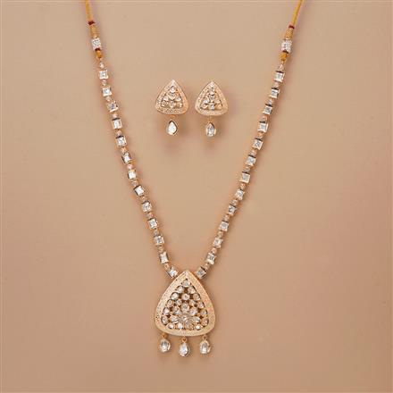 Kundan Meenakari Necklace Set With Gold Plating