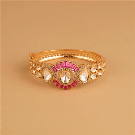 Kundan Classic Kada With Gold Plating