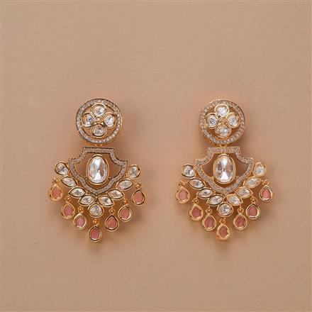 Kundan Classic Earring With Gold Plating