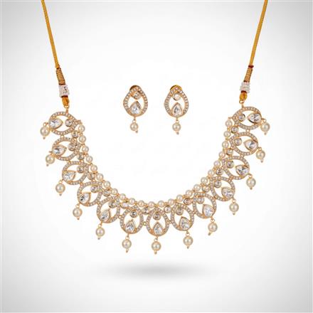 Kundan Classic Necklace Set With Gold Plating