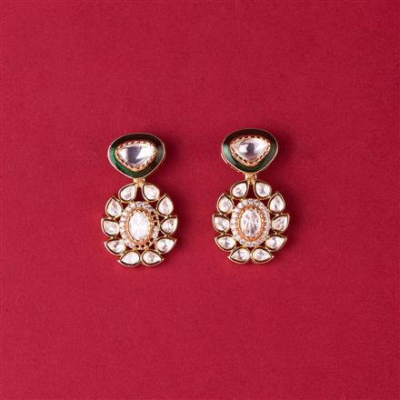 Kundan Meenakari Earring With Gold Plating