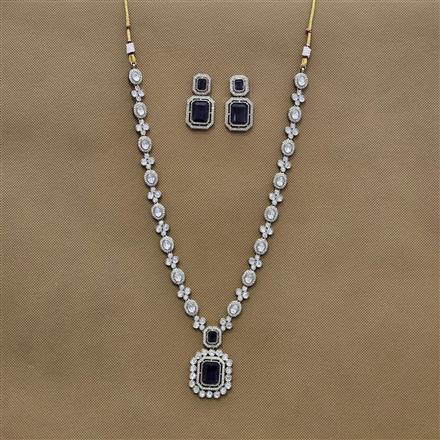 Kundan Long Necklace With Mehndi Plating