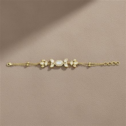Kundan Classic Bracelet With Gold Plating