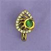 Kundan Pressing Nose Ring With Mehndi Plating
