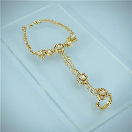 Kundan Classic Hath Pan With Gold Plating