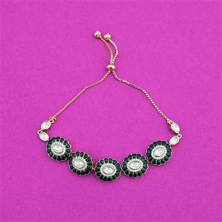 Kundan Classic Bracelet With Carat Plating
