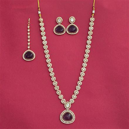 Kundan Long Necklace With Gold Plating
