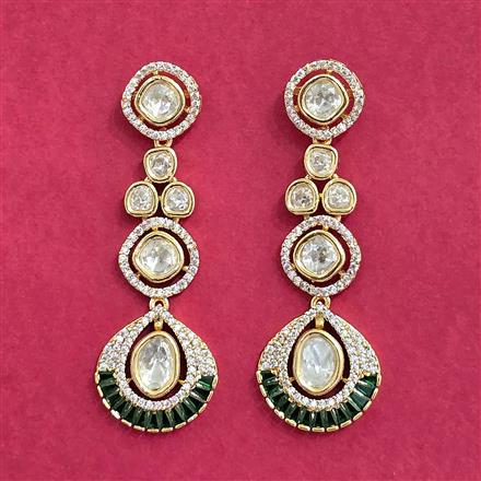 Kundan Long Earring With Carat Plating