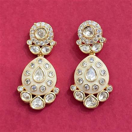 Kundan Meenakari Earring With Carat Plating