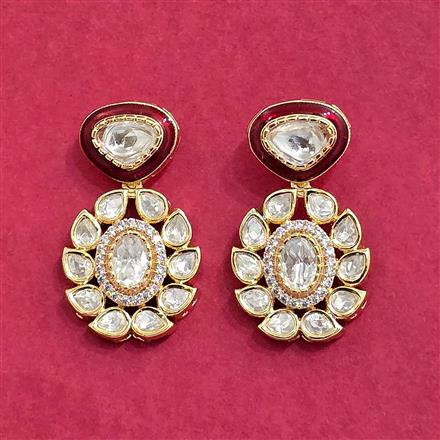 Kundan Meenakari Earring With Carat Plating