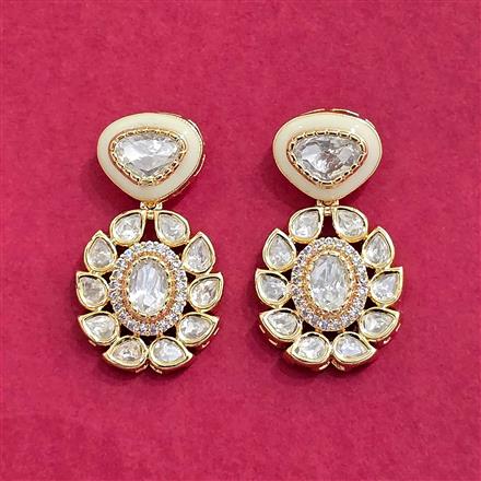 Kundan Meenakari Earring With Carat Plating