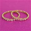Kundan Classic Bangles With Carat Plating