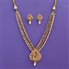Kundan Moti Pendant Set With Carat Plating