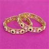 Kundan Openable Bangles With Carat Plating