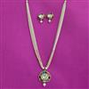 Kundan Moti Pendant Set With Gold Plating