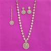 Kundan Long Necklace Set With Carat Plating