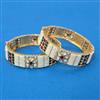 Kundan Openable Bangles With Gold Plating