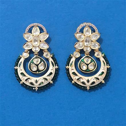 Kundan Meenakari Earring With Gold Plating