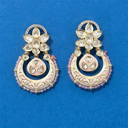 Kundan Meenakari Earring With Gold Plating