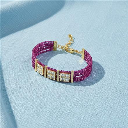 Kundan Classic Bracelet With Carat Plating