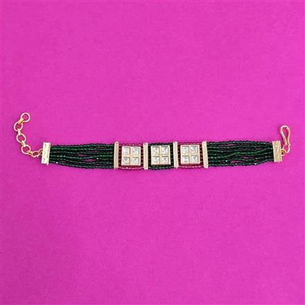 Kundan Classic Bracelet With Carat Plating