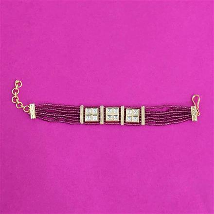 Kundan Classic Bracelet With Carat Plating