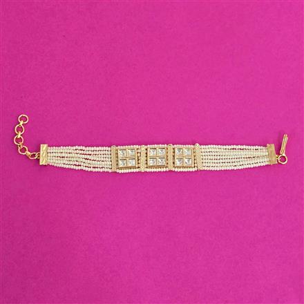 Kundan Classic Bracelet With Carat Plating