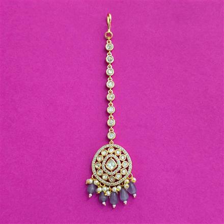 Kundan Moti Tikka With Carat Plating