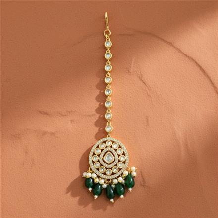 Kundan Moti Tikka With Carat Plating