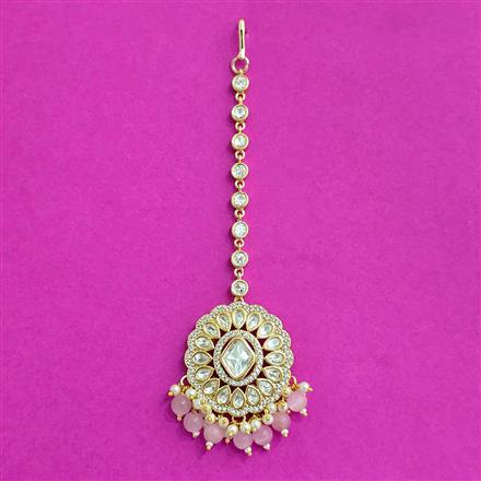 Kundan Moti Tikka With Carat Plating