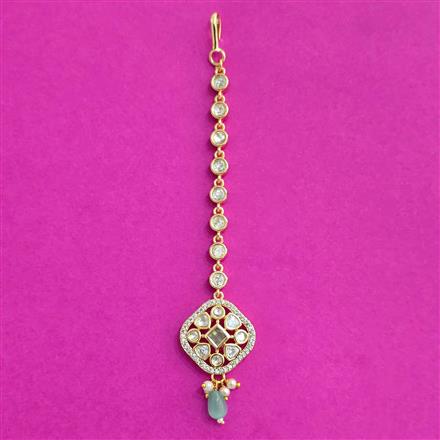 Kundan Moti Tikka With Carat Plating