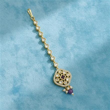 Kundan Moti Tikka With Carat Plating